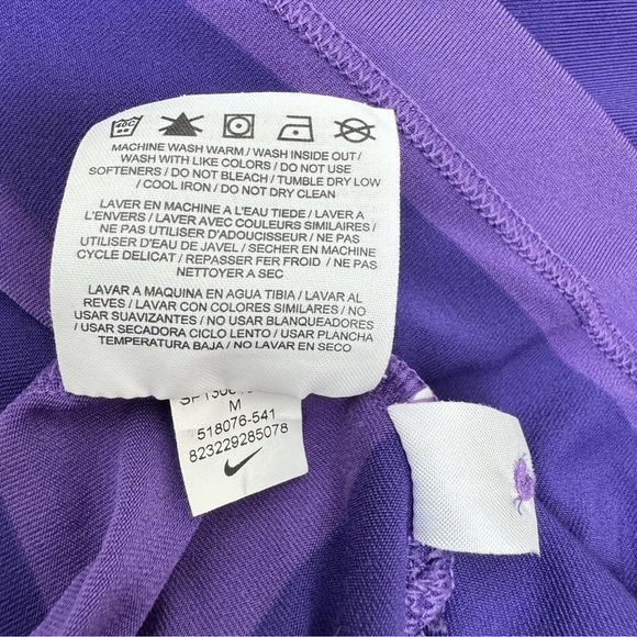 Nike Golf Dri-FIT Pebble Beach Golf Links Men's M Striped Polo Shirt Purple - Picture 6 of 6